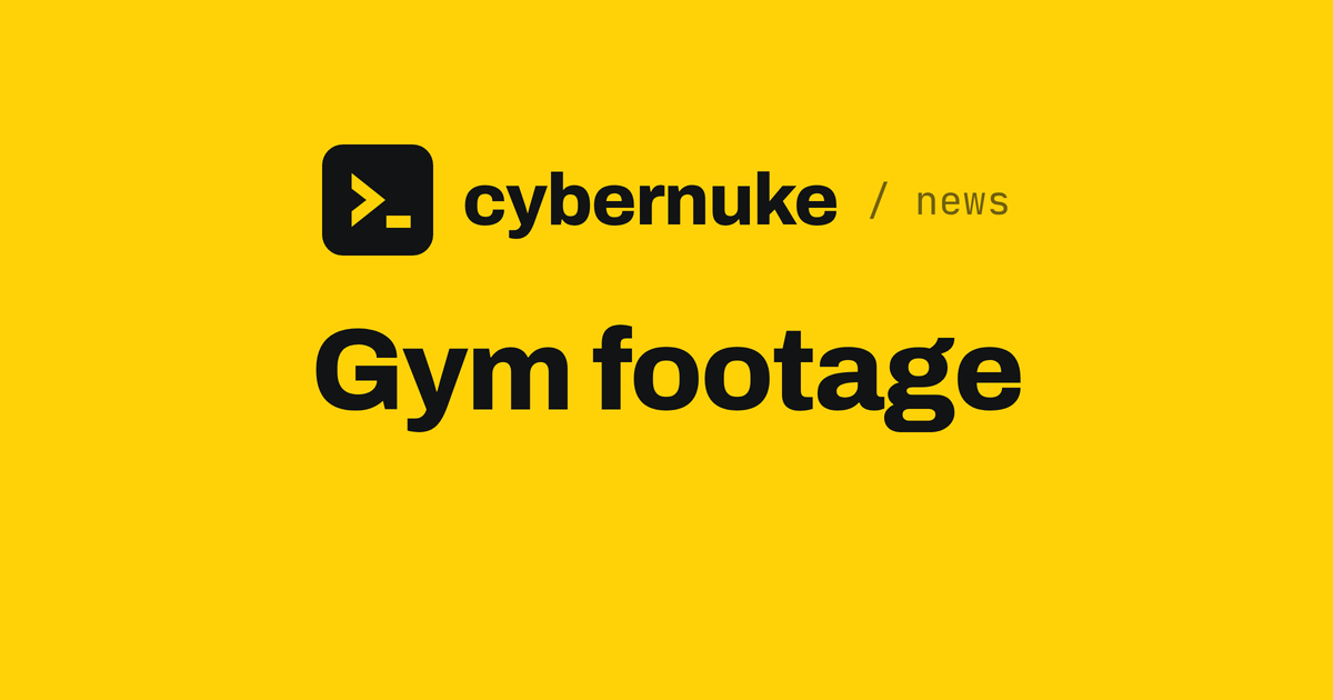 Gym footage