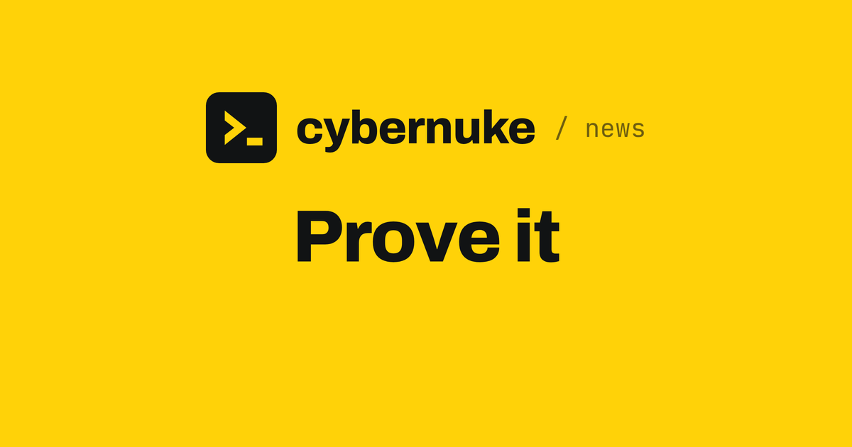 Prove it