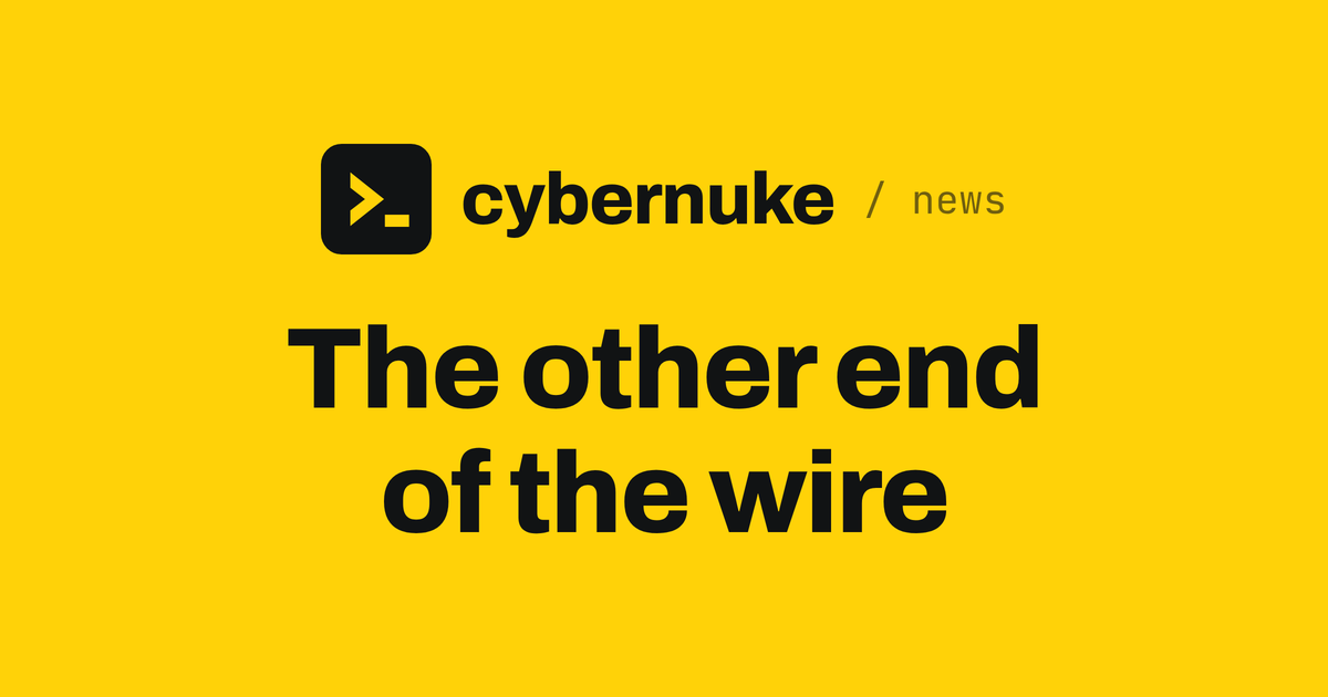 The other end of the wire